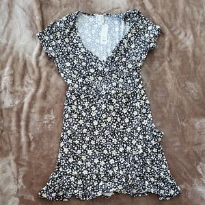 Floral wrap dress